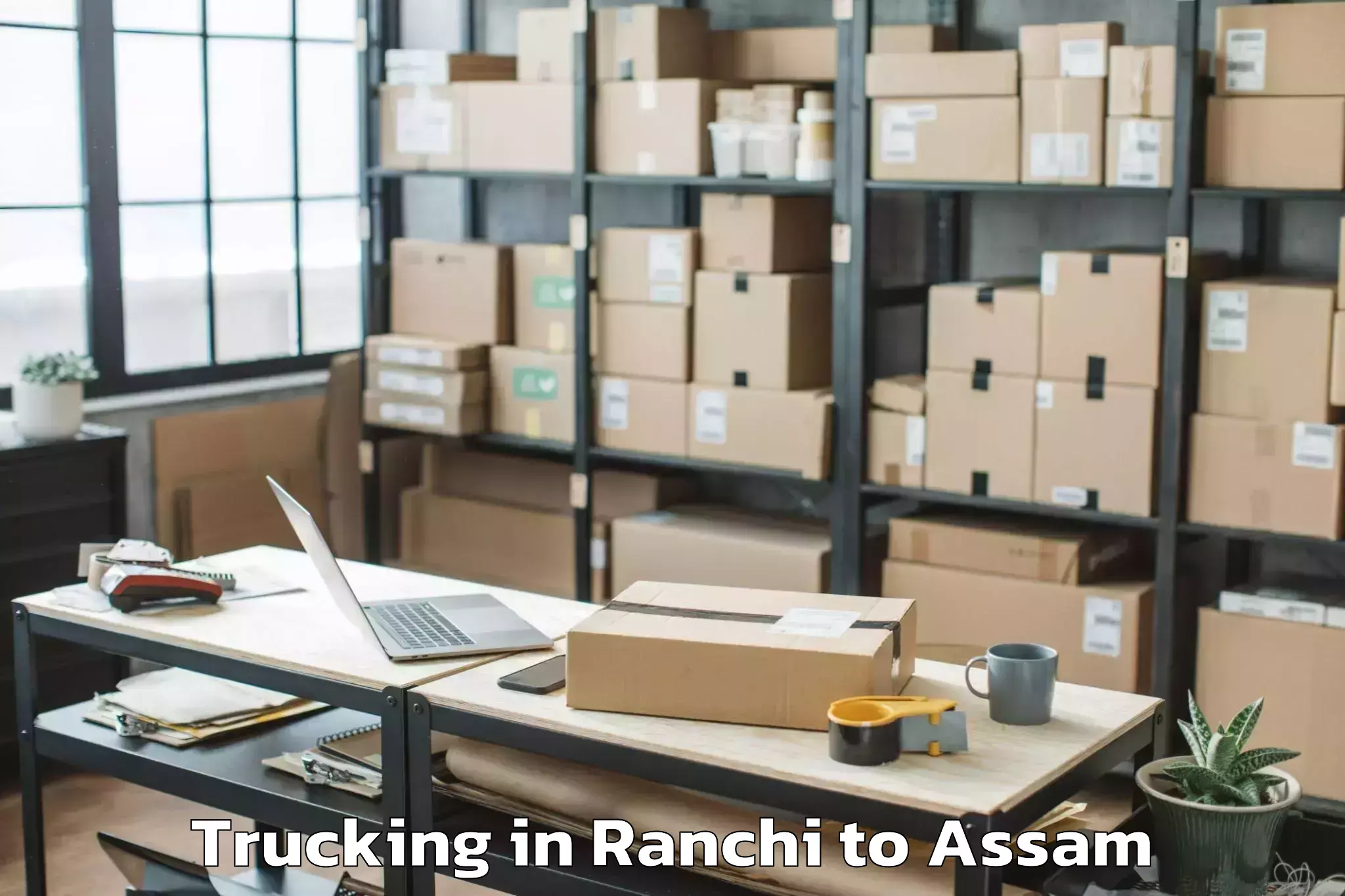 Book Ranchi to Patharighat Trucking Online